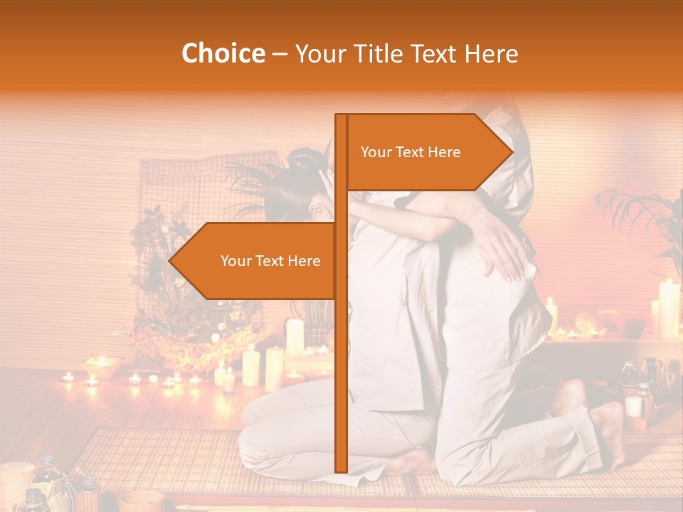 Woman Oil Thai Massage PowerPoint Template