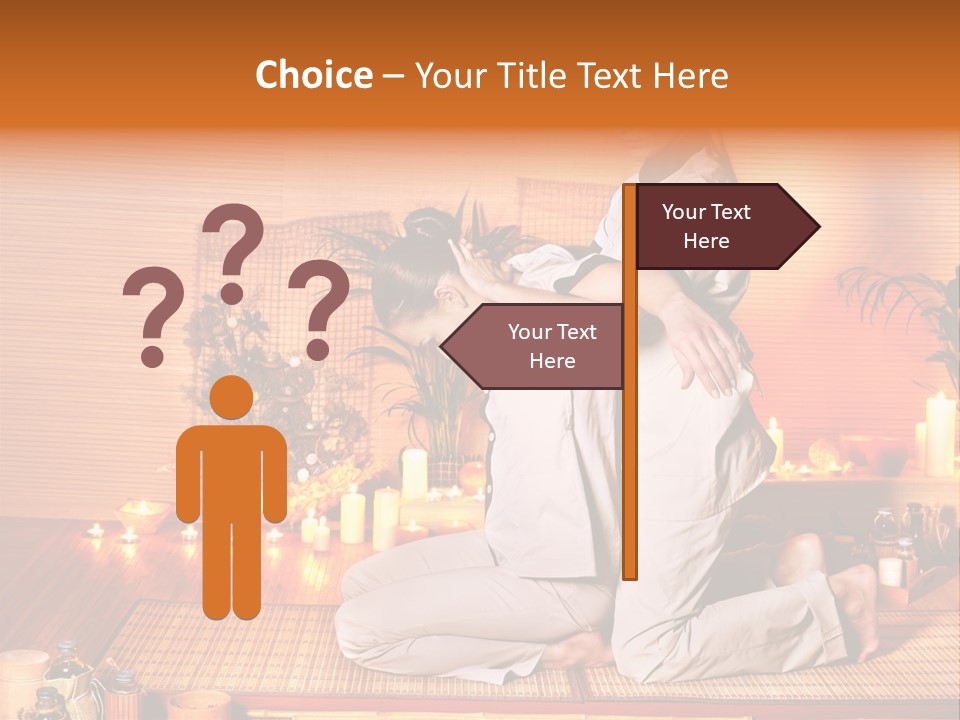 Woman Oil Thai Massage PowerPoint Template