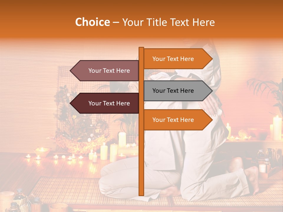 Woman Oil Thai Massage PowerPoint Template