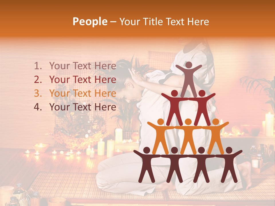 Woman Oil Thai Massage PowerPoint Template