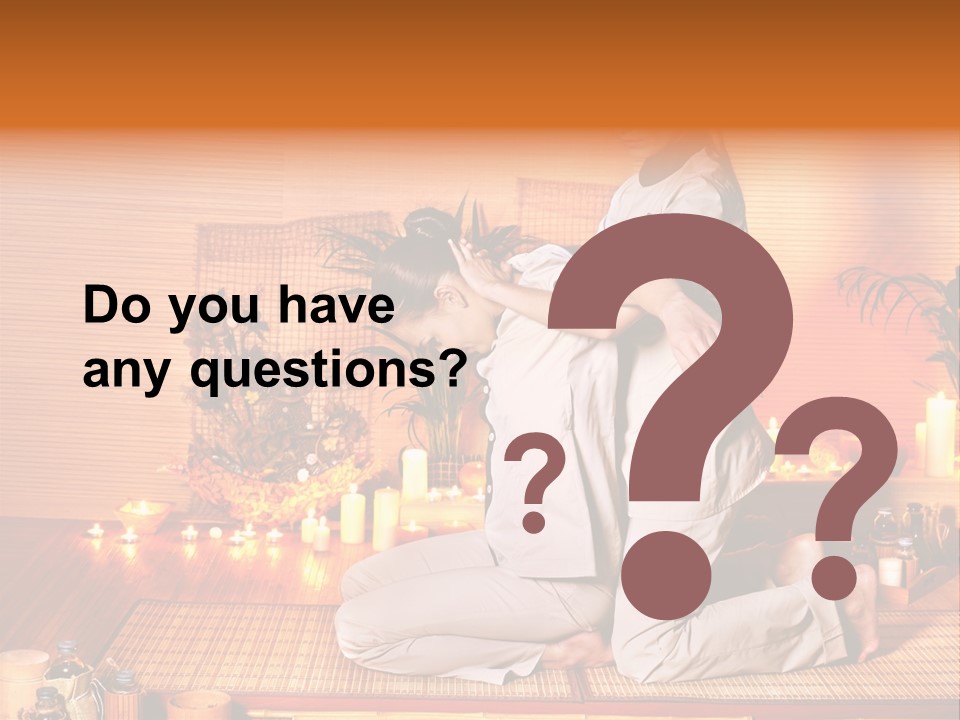 Woman Oil Thai Massage PowerPoint Template