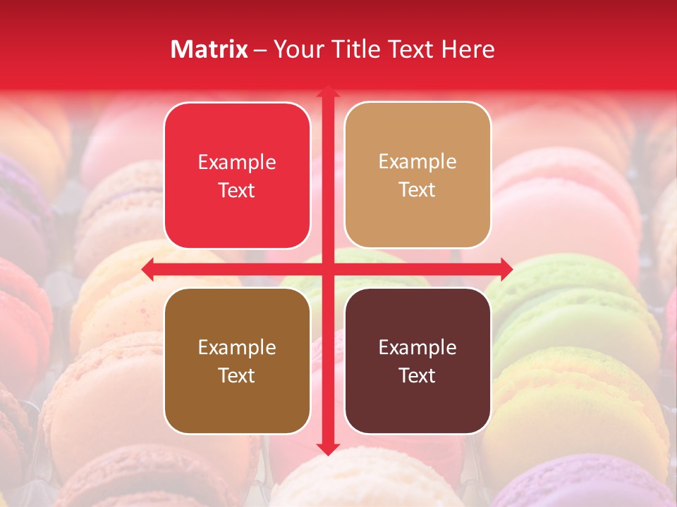 A Group Of Colorful Macaroons Sitting On Top Of Each Other PowerPoint Template