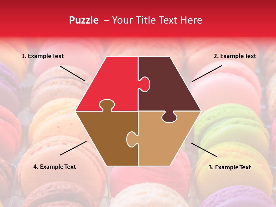 A Group Of Colorful Macaroons Sitting On Top Of Each Other PowerPoint Template