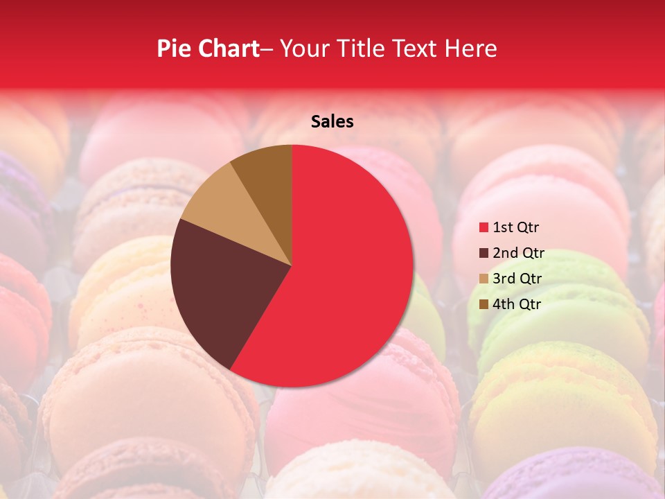 A Group Of Colorful Macaroons Sitting On Top Of Each Other PowerPoint Template