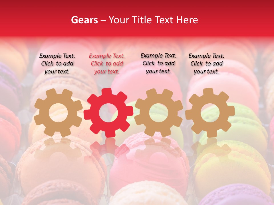 A Group Of Colorful Macaroons Sitting On Top Of Each Other PowerPoint Template