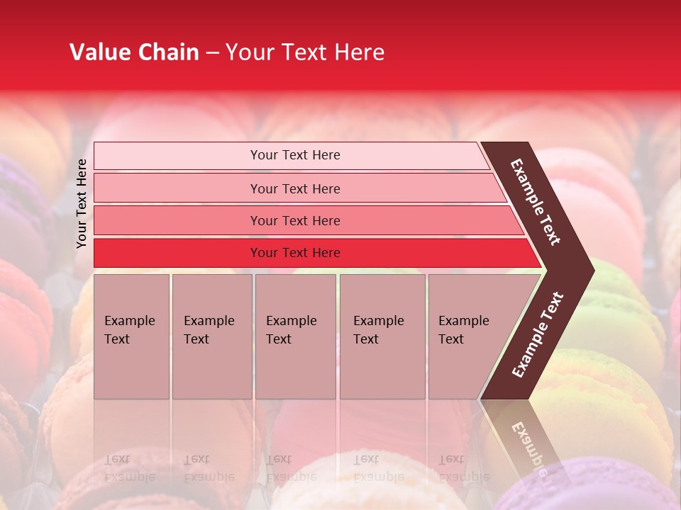A Group Of Colorful Macaroons Sitting On Top Of Each Other PowerPoint Template