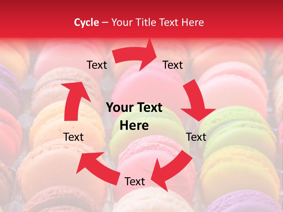 A Group Of Colorful Macaroons Sitting On Top Of Each Other PowerPoint Template