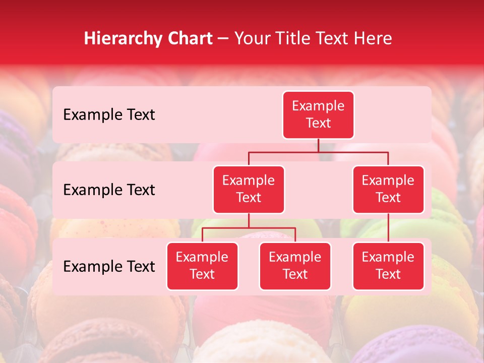 A Group Of Colorful Macaroons Sitting On Top Of Each Other PowerPoint Template