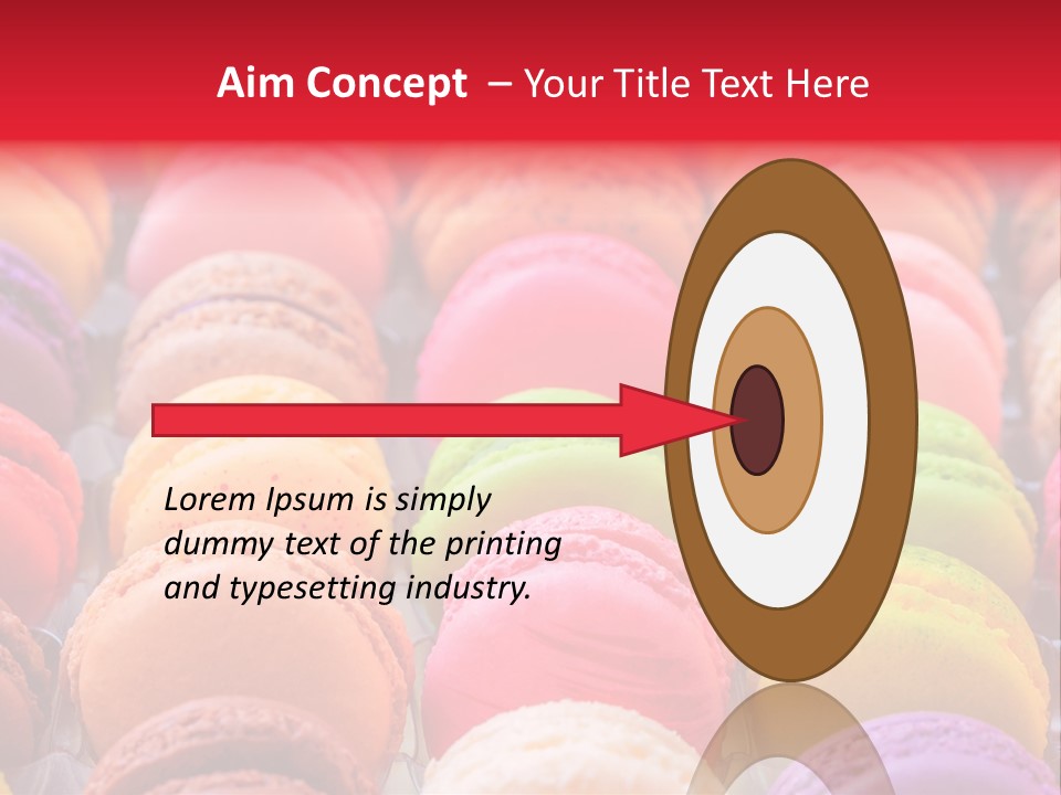 A Group Of Colorful Macaroons Sitting On Top Of Each Other PowerPoint Template