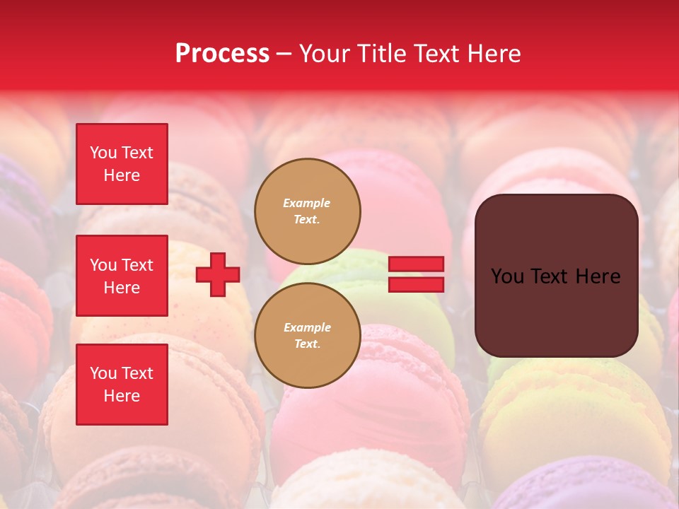 A Group Of Colorful Macaroons Sitting On Top Of Each Other PowerPoint Template