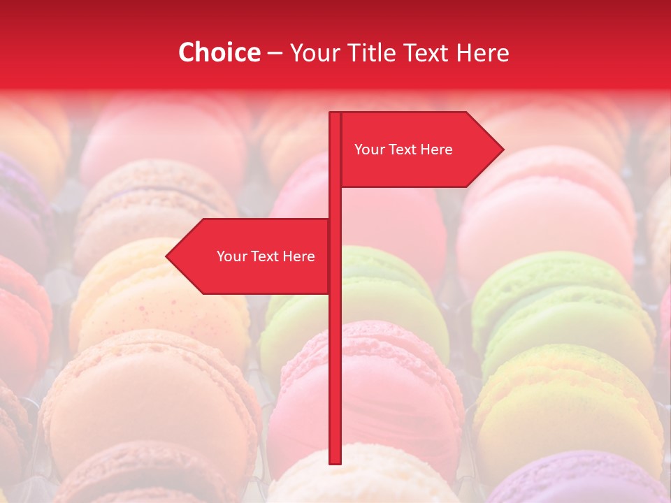 A Group Of Colorful Macaroons Sitting On Top Of Each Other PowerPoint Template
