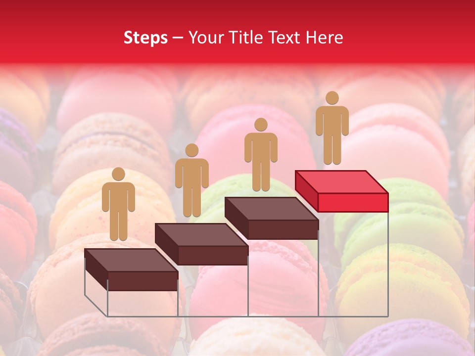 A Group Of Colorful Macaroons Sitting On Top Of Each Other PowerPoint Template