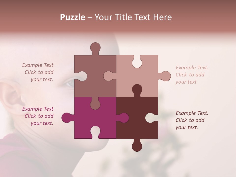 Patient Sick Child Portrait PowerPoint Template