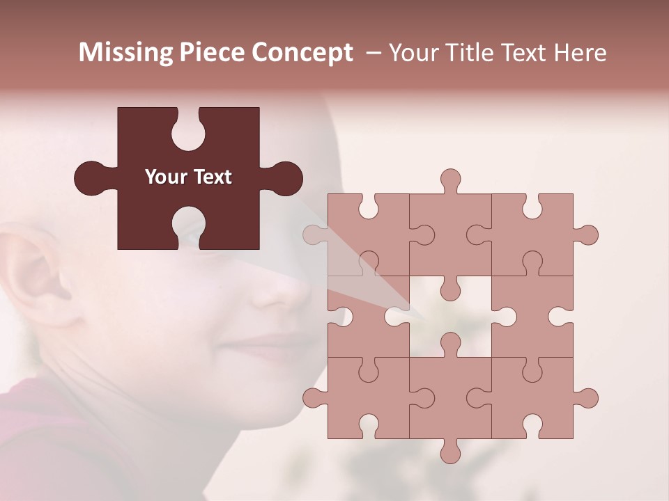 Patient Sick Child Portrait PowerPoint Template