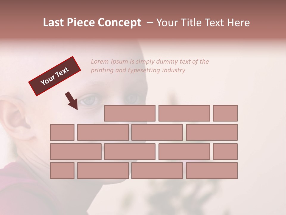 Patient Sick Child Portrait PowerPoint Template