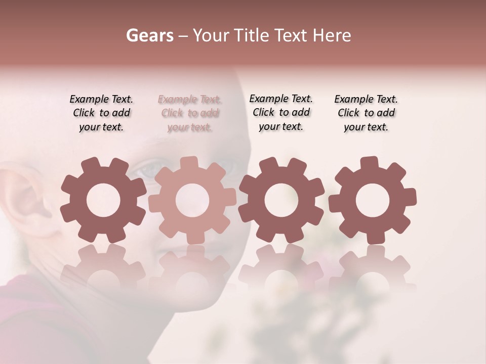 Patient Sick Child Portrait PowerPoint Template