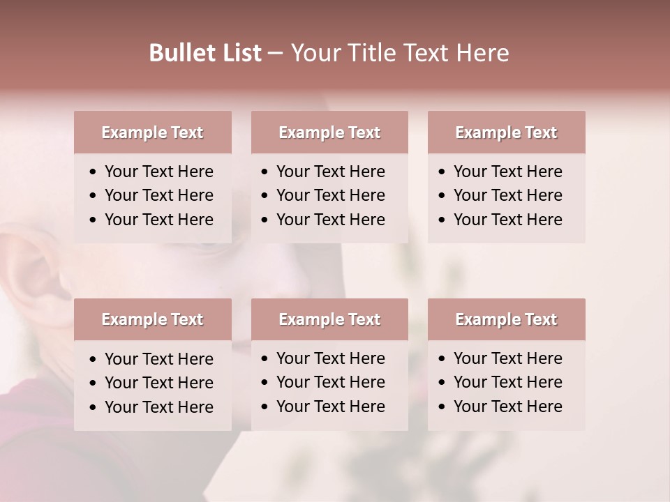 Patient Sick Child Portrait PowerPoint Template