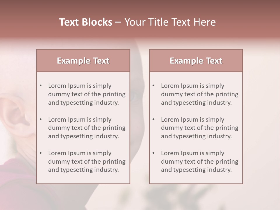 Patient Sick Child Portrait PowerPoint Template