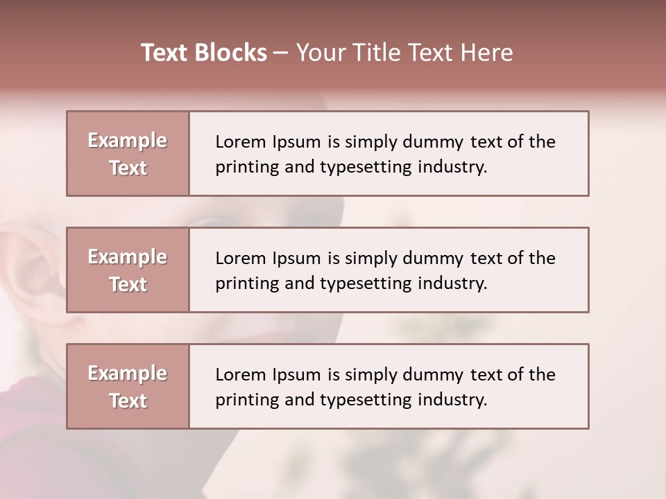 Patient Sick Child Portrait PowerPoint Template