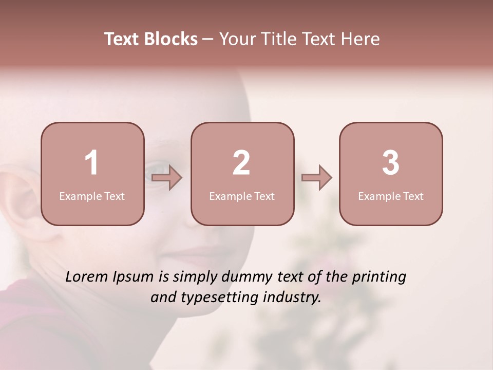 Patient Sick Child Portrait PowerPoint Template