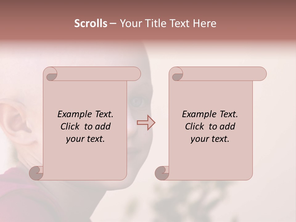Patient Sick Child Portrait PowerPoint Template