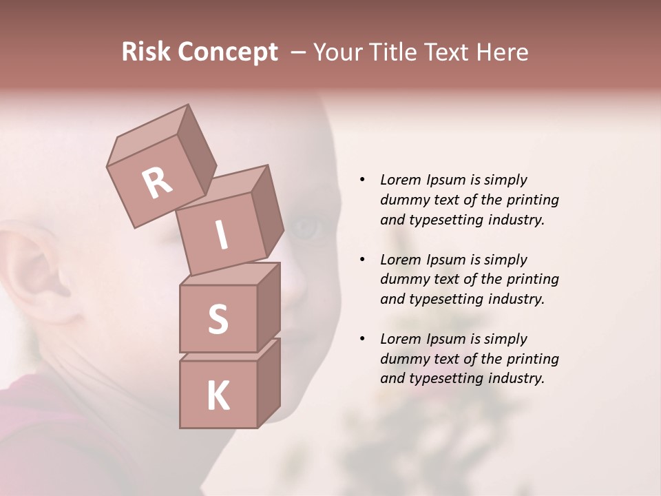 Patient Sick Child Portrait PowerPoint Template