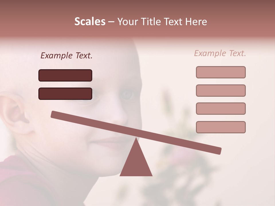 Patient Sick Child Portrait PowerPoint Template