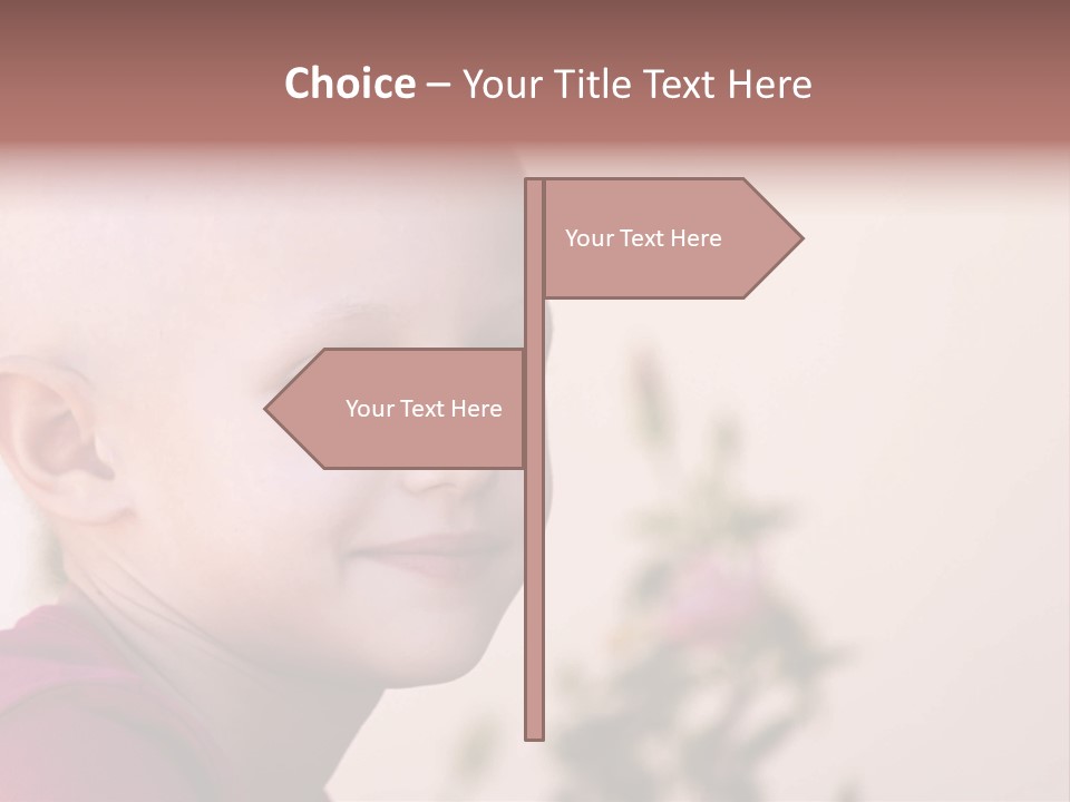 Patient Sick Child Portrait PowerPoint Template