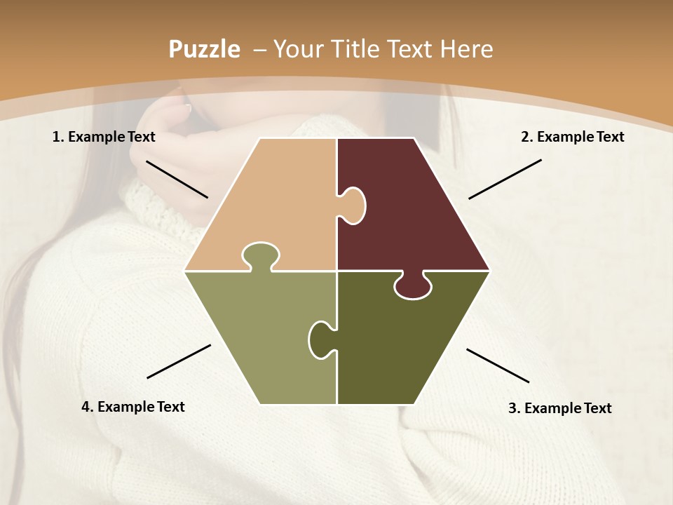 Pensive Feeling Sadness PowerPoint Template