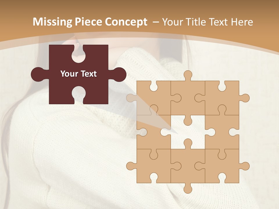 Pensive Feeling Sadness PowerPoint Template