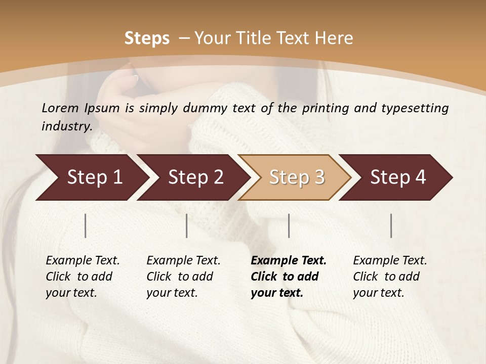 Pensive Feeling Sadness PowerPoint Template