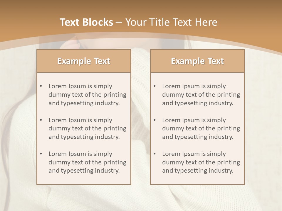 Pensive Feeling Sadness PowerPoint Template