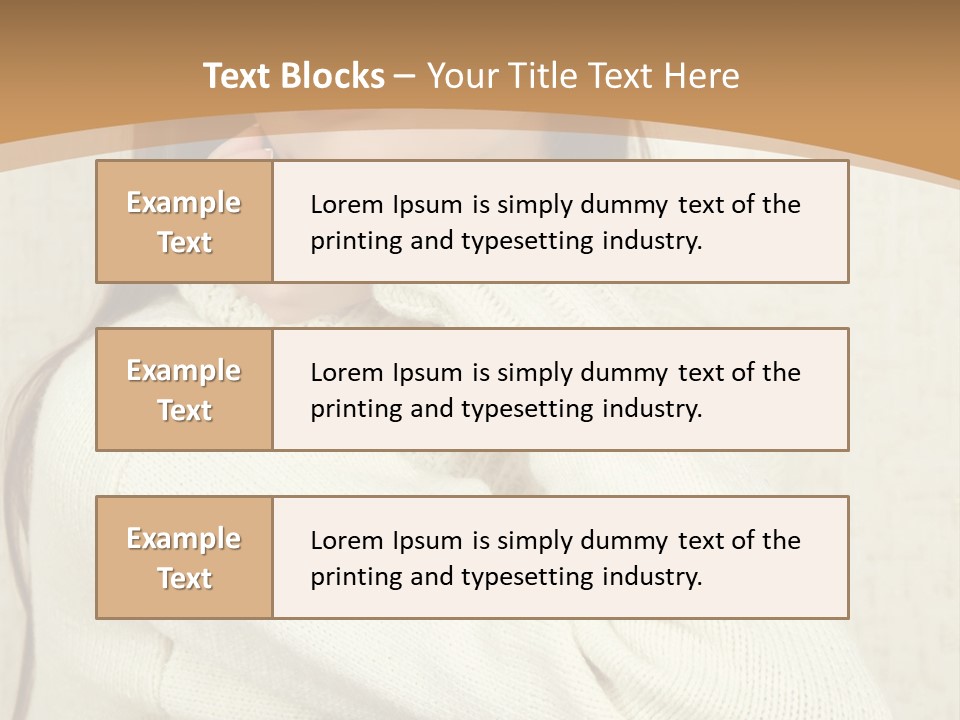 Pensive Feeling Sadness PowerPoint Template