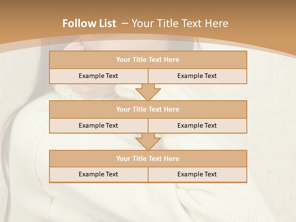 Pensive Feeling Sadness PowerPoint Template