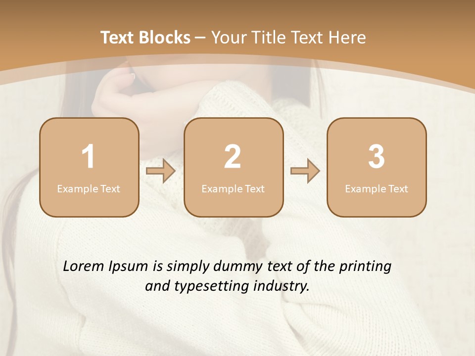 Pensive Feeling Sadness PowerPoint Template