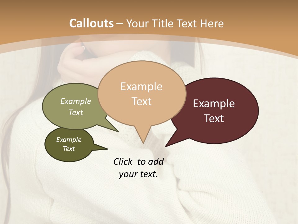 Pensive Feeling Sadness PowerPoint Template