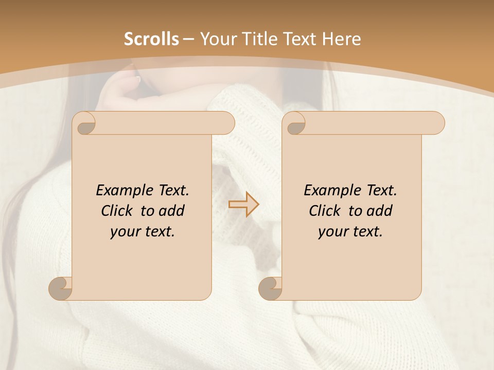 Pensive Feeling Sadness PowerPoint Template
