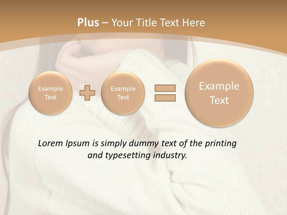 Pensive Feeling Sadness PowerPoint Template