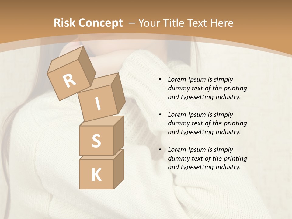 Pensive Feeling Sadness PowerPoint Template