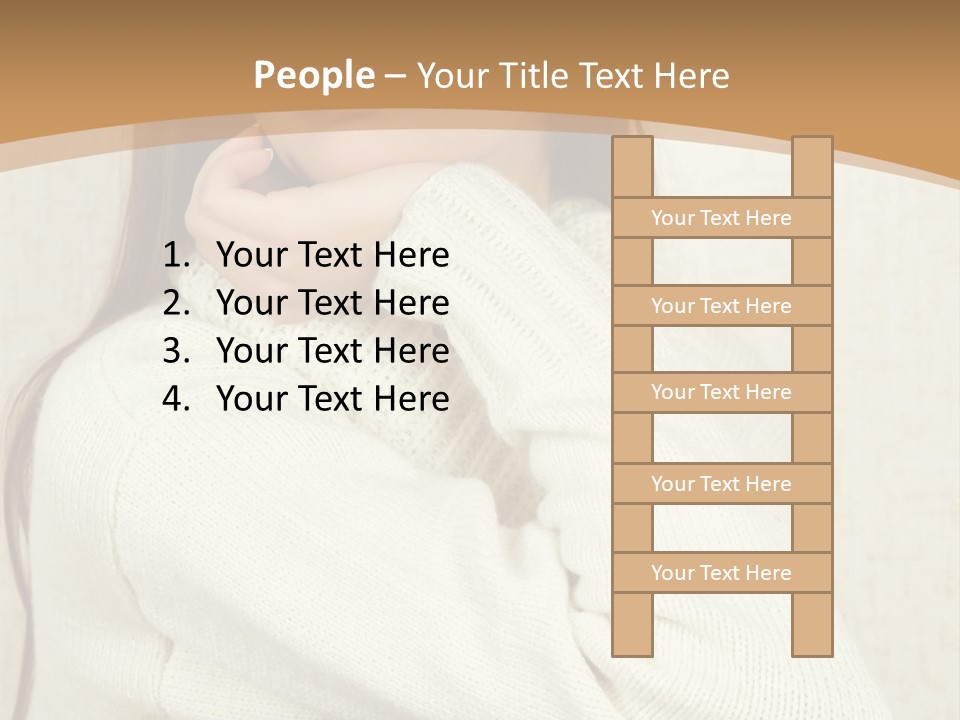 Pensive Feeling Sadness PowerPoint Template