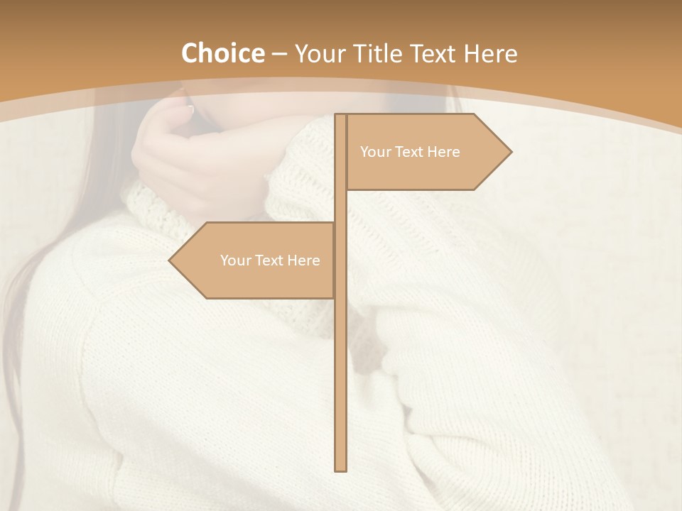 Pensive Feeling Sadness PowerPoint Template