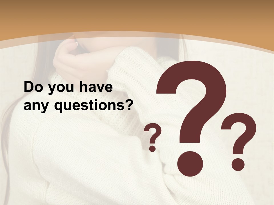 Pensive Feeling Sadness PowerPoint Template