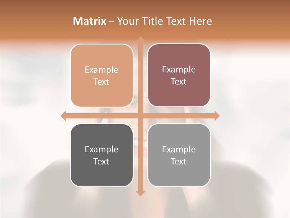 Headache Trouble Brunette PowerPoint Template