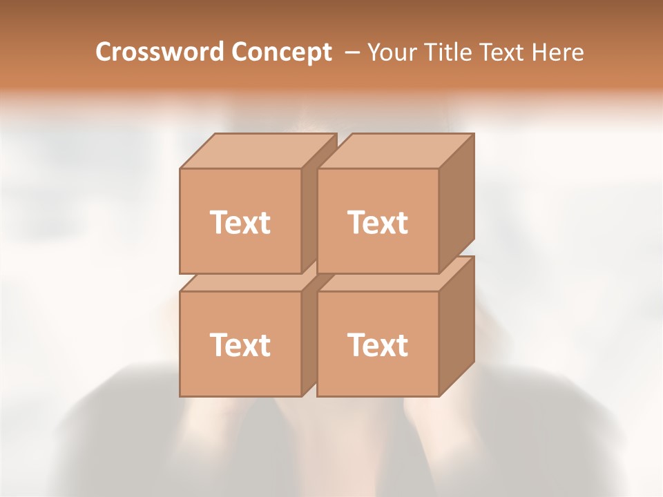 Headache Trouble Brunette PowerPoint Template