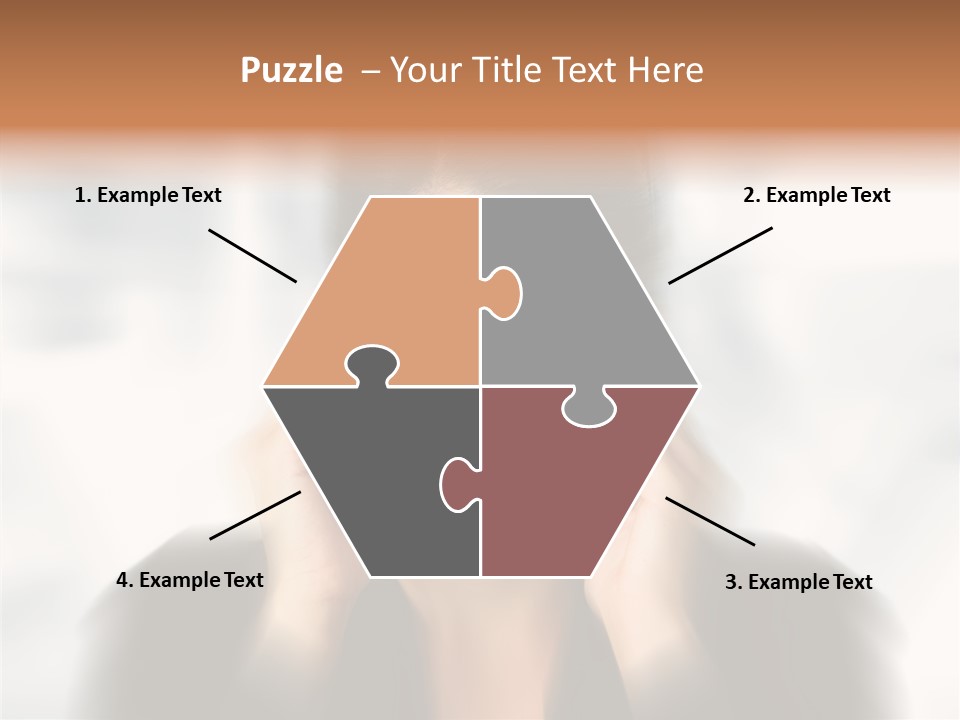 Headache Trouble Brunette PowerPoint Template