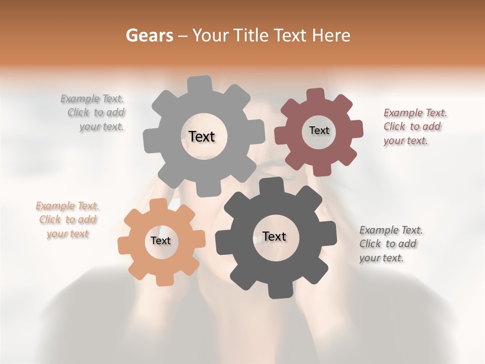 Headache Trouble Brunette PowerPoint Template