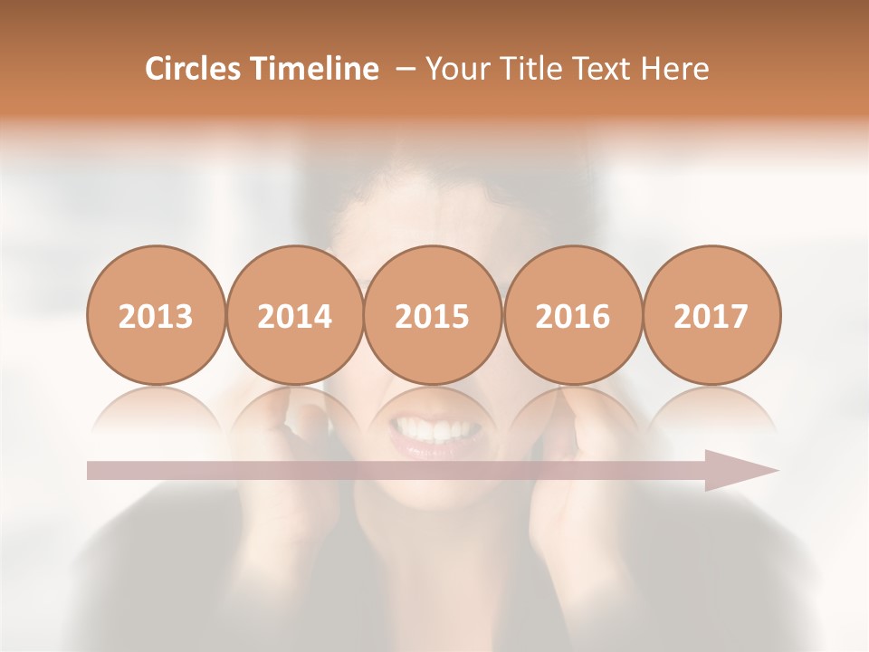 Headache Trouble Brunette PowerPoint Template