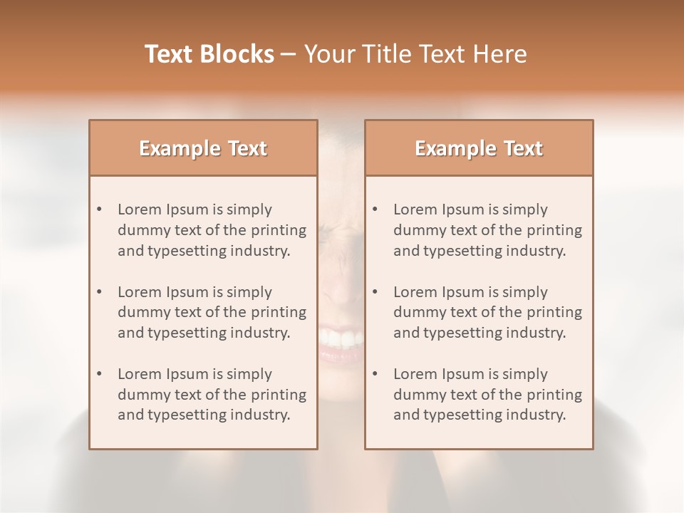 Headache Trouble Brunette PowerPoint Template