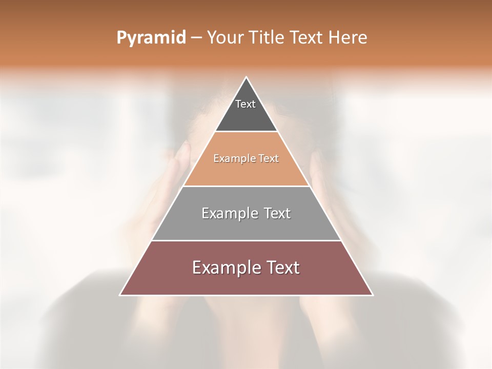 Headache Trouble Brunette PowerPoint Template