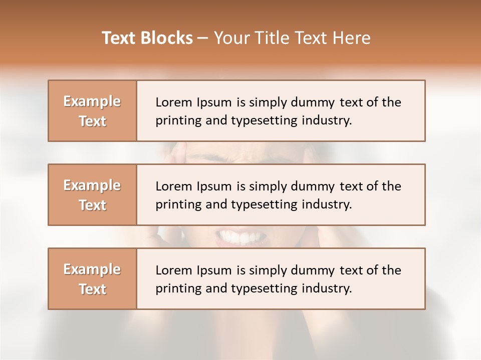 Headache Trouble Brunette PowerPoint Template
